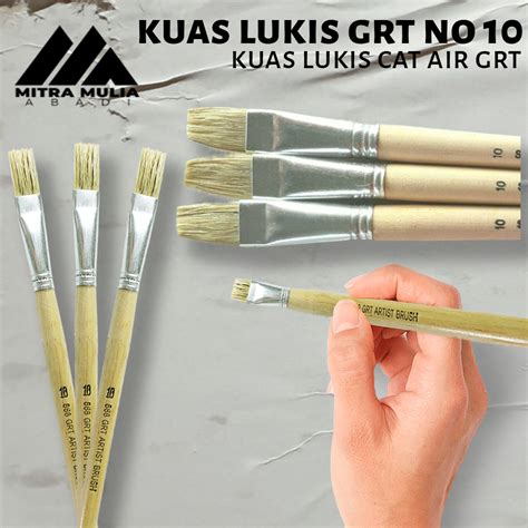 Kuas Lukis GRT 10 Inch l Kuas Gambar Lukis Cat Air Eterna | Lazada ...