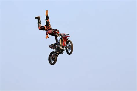 Dirt Bike Stunts - In The Air XIII Photograph by Debbie Oppermann ...