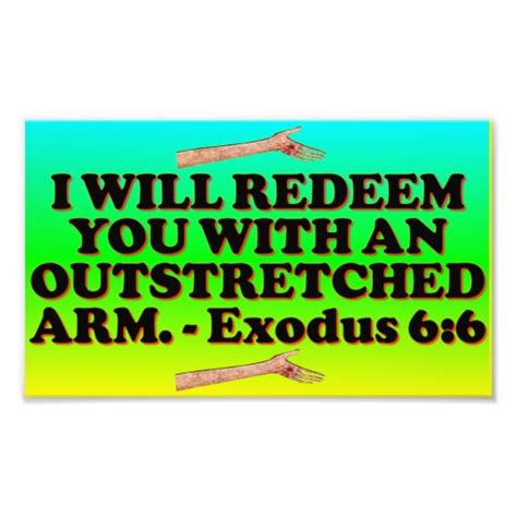 Bible verse from Exodus 6:6. Photo Print | Zazzle