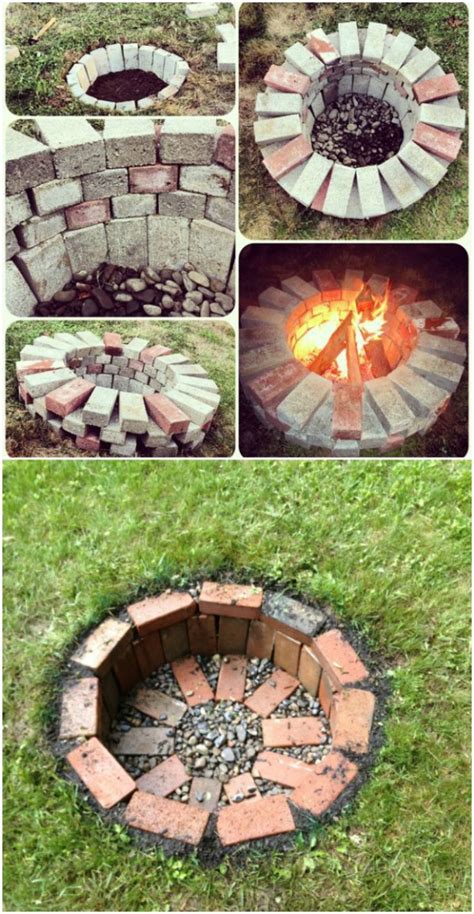 Diy Fire Pit Cheap Easy | Fire Pit Ideas