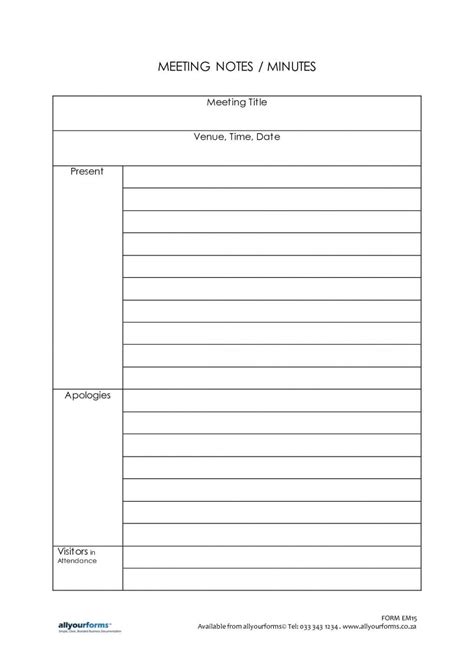 Note Taking Template Free Download Pdf Microsoft Word in Note Taking ...