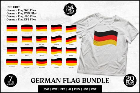 GERMANY FLAG SVG BUNDLE | German Flag PNGs