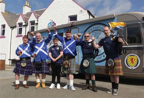 Tartan Army members set off from Caithness to support Scotland at the Euros