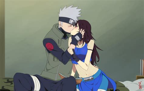 Commission - Shirahime and Kakashi Kiss by dannex009 on DeviantArt