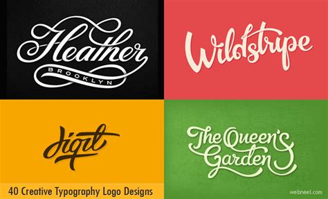 40 Creative Typography Logo design inspiration for you