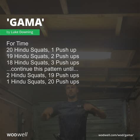 "Gama" Workout, Coach Creation WOD | WODwell