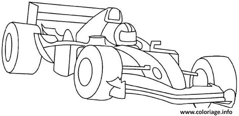 Coloriage Pilote Et Formule 1 Dessin Voiture De Course à imprimer