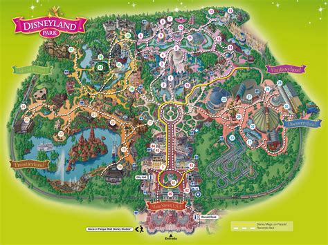 Disneyland Paris Map 2021 Eurodisney Map Disneyland Paris Park Map ...