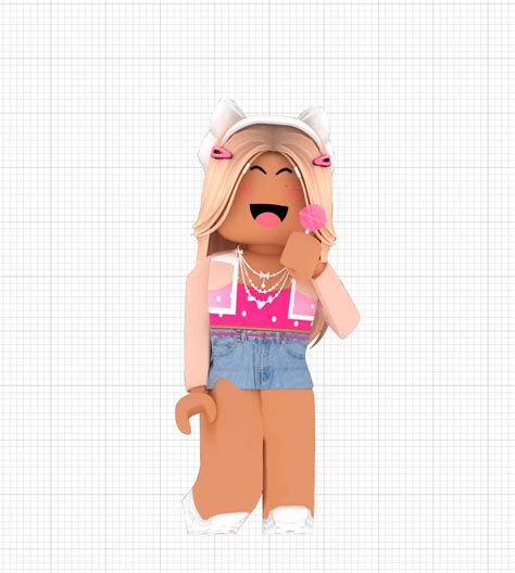 Roblox Girl PNG Digital Download - Etsy