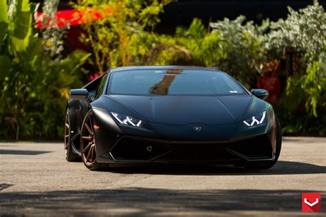 Supercar for a Luxury Night Out: Black Huracan on Bronze Wheels — CARiD ...