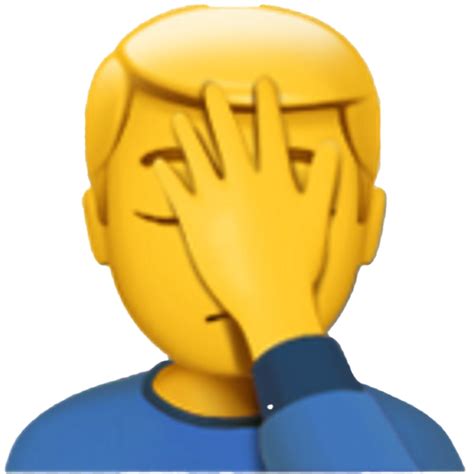 Facepalm Smiley Png Emoji Emoticon Emoticons Facepalm Smile Icon | The ...