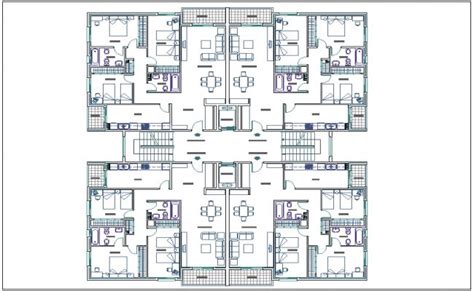 Residential plan for tower | Architectural floor plans, House layout ...