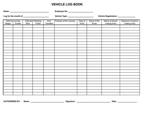 Log Book Templates | 10+ Free Printable Word, Excel & PDF Formats ...