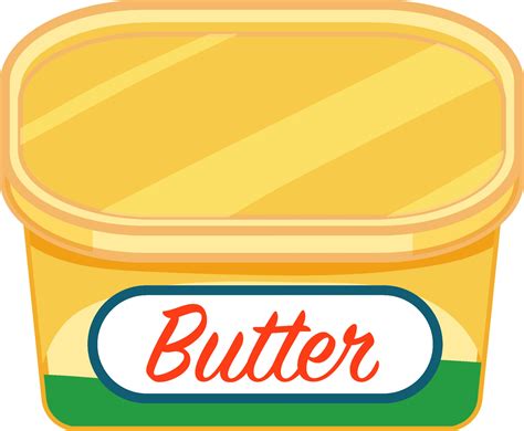 Butter package in cartoon style isolated 2790598 Vector Art at Vecteezy