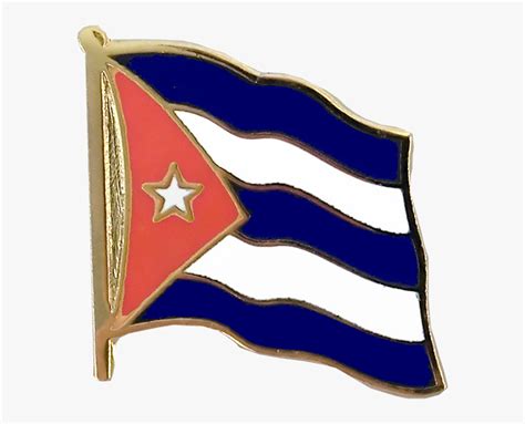 Flag Lapel Pin Cuba - Cuban Flag Pin, HD Png Download - kindpng