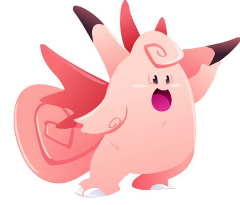 #036 Clefable by Kuitsuku on DeviantArt