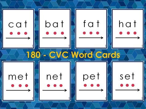 Buy CVC Words Flash Cards Printable, CVC Flashcards, Learn to Read ...