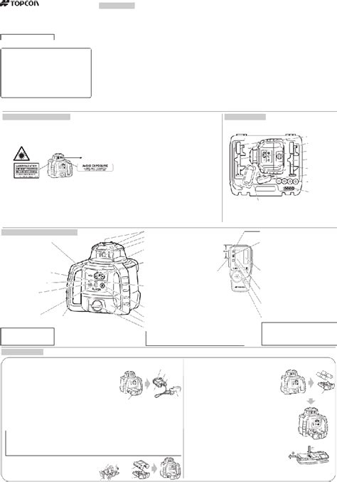 Topcon RL-H5A Measuring Instruments Instruction manual PDF View/Download