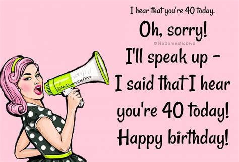 Funny 40th Birthday Quotes Female - BIRTHDAY KLP