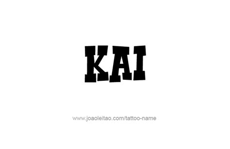 Kai Name Tattoo Designs