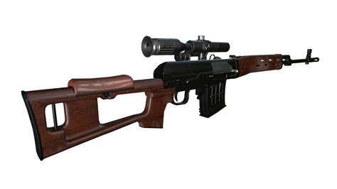 3D svd rifle model - TurboSquid 1499753