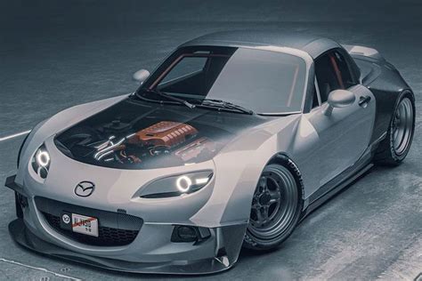 Modifikasi Mazda Miata NC, Desain Widebody Ikonik Bertenaga Gesit ...