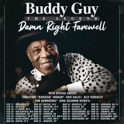 Buddy Guy's 2023 Farewell Tour to feature Eric Gales and Kingfish