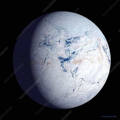 Snowball Earth - Stock Image - E402/0116 - Science Photo Library