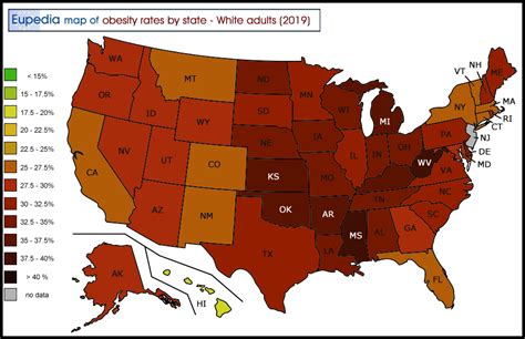 Health & Lifestyle maps of the United States of America - Eupedia