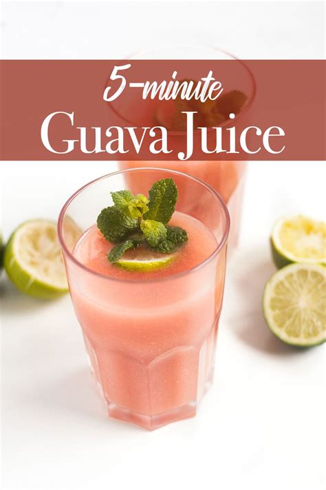 This Guava Juice is super easy and quick to make. You only need few ...