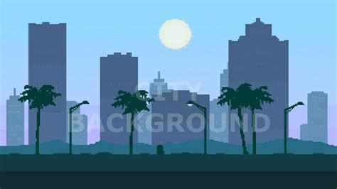 ArtStation - 2D Pixel Art City Backgrounds Pack | Game Assets