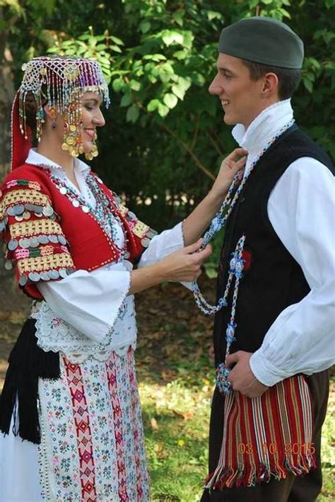 Serbian traditional costume from vicinity of Gnjilane (Kosovo area ...