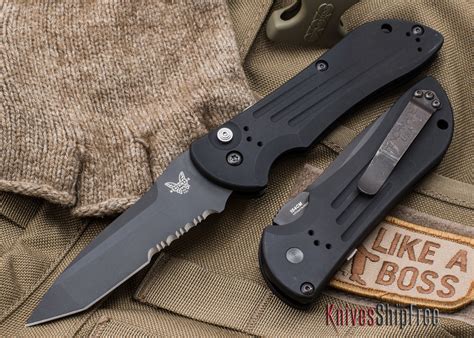 Buy Benchmade Knives: 9101SBK Auto Stryker - Serrated Black Blade ...