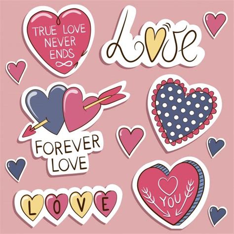 Download Love Labels Collection for free | Valentine stickers ...