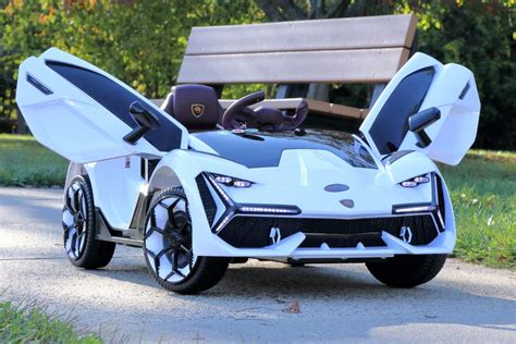 First Drive Lambo Concept White 12v Kids Cars - Dual Motor Electric ...