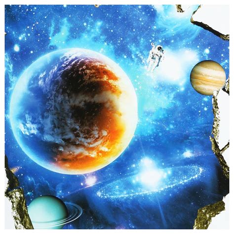 Aliexpress.com : Buy 3D Outer Space Planet Wall Stickers Home Decor ...