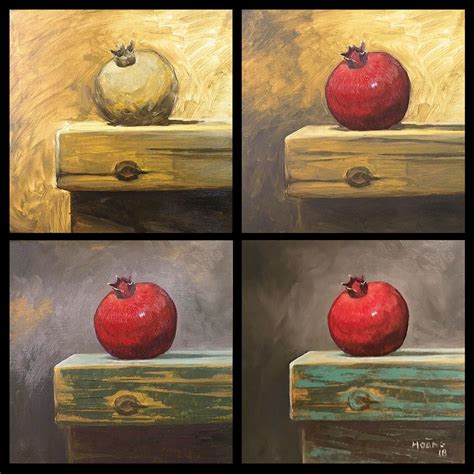 Step by step oil painting tutorial | Still life oil painting, Oil ...