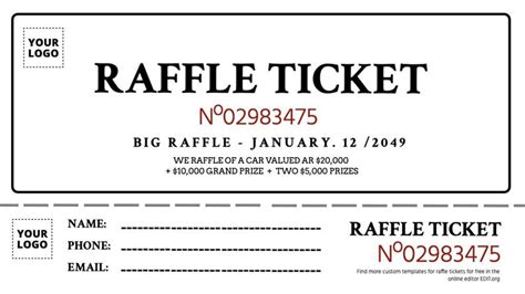 Free Raffle Ticket Templates | ubicaciondepersonas.cdmx.gob.mx