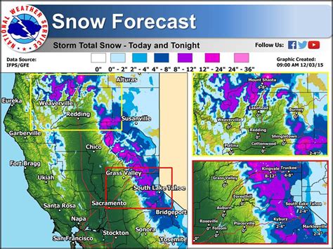 Winter Storm Warning for California Today | 8-14" of Snow Forecast, 1-2 ...