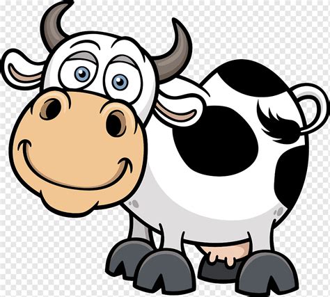 Cattle Cartoon, cow, animals, head, illustrator png | PNGWing