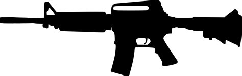 Free Ar 15 Silhouette Png, Download Free Clip Art, - Assault Rifle ...