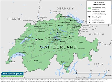 Printable Switzerland Map