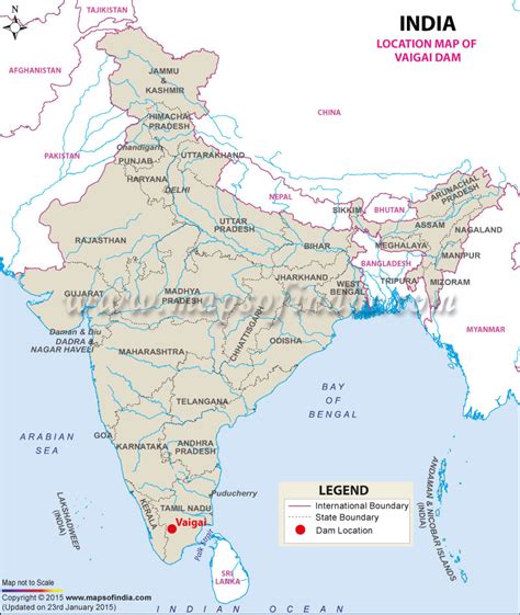 Vaigai Dam, Tamil Nadu: Address, Map, Facts and Information