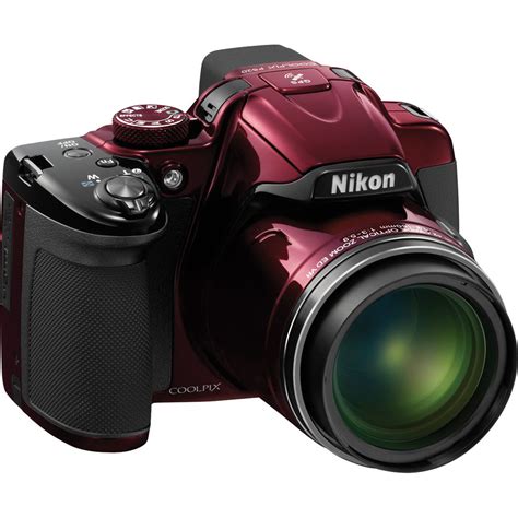 Nikon COOLPIX P520 Digital Camera (Red) 26398 B&H Photo Video