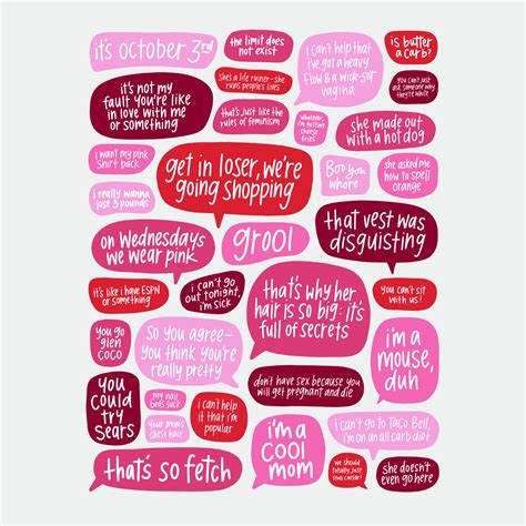 Mean Girls Quotes Poster - Etsy