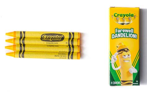 Farewell Dandelion! 4 Count Crayola Box | Jenny's Crayon Collection