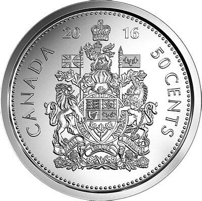 2016 CANADA HALF DOLLAR $1 FIFTY CENT 50¢ PIECE COIN CANADIAN NEW FROM ...