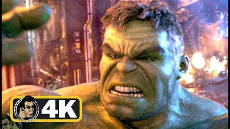 AVENGERS: INFINITY WAR "Hulk vs Thanos" Fight Scene (4K ULTRA HD ...