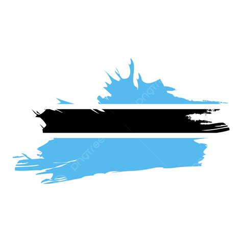 Botswana Flag Brush Stroke Clipart, Flag Clipart, Brush Clipart ...