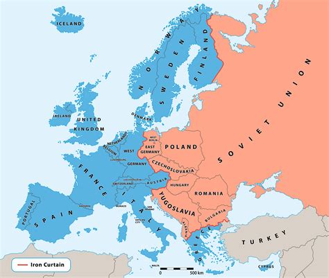 Printable Cold War Map